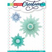 Set di fustelle La coppia creativa - ROSETTE FIOCCHI DI NEVE