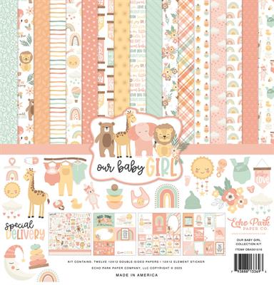 Echo Park Our Baby Girl Collection Kit 30x30cm