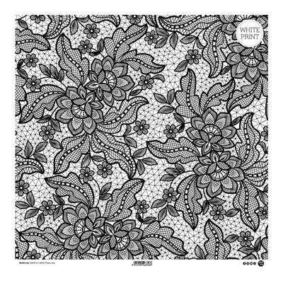 MODASCRAP - VELLUM FLOWER LACE 30x30cm