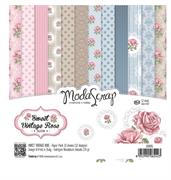 PAPER PAD MODASCRAP SWEET VINTAGE ROSE