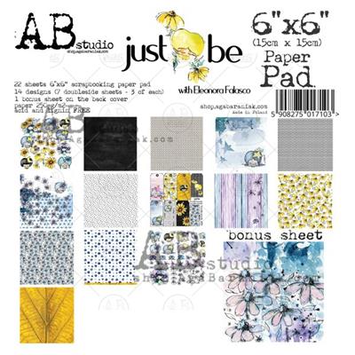 Paper pad 6 x 6 - 22 sheets Just be