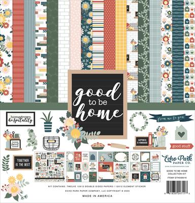 Echo Park Collection Kit 12X12-Good To Be Home