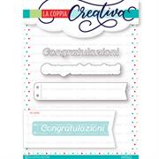 FUSTELLA LA COPPIA CREATIVA - CONGRATULAZIONI CON BANNER