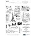 Stickers transparents motifs noirs LA VIE EN ROSE