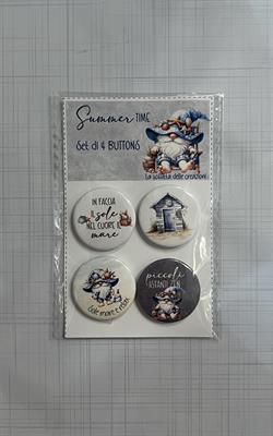 set di 4 buttons - Summer Time