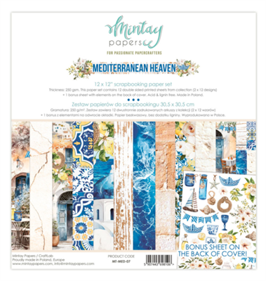 Mintay - Mediterranean Heaven - 12X12 Paper Set