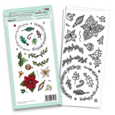 POLKADOODLES STAMP - WONDERFUL CVHRISTMAS