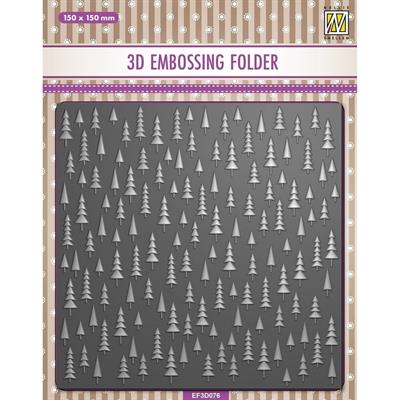 3D Embossing Folder Christmas Trees