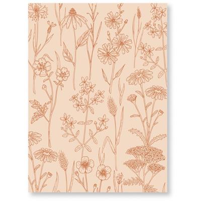 Plaque d'embossage Florilèges Design CARNET NATURE - FLEURS DES CHAMPS