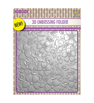 Nellie's Choice • Cartella per Embossing Sfondo Fiori