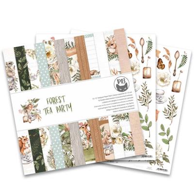 Paper pad Forest tea party, 12x12