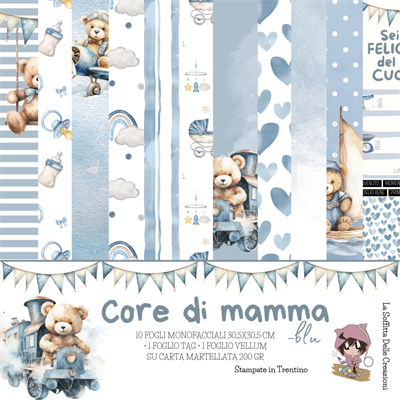 Collezione CORE DI MAMMA azzurra