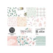 MODASCRAP - GROW WITH LOVE PAPER PACK 15x15cm